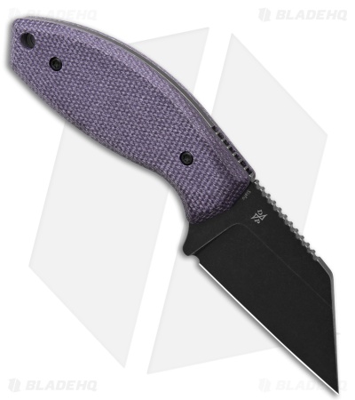 Kansept Siafu Fixed Blade Knife Purple Micarta (2.37" Black SW)