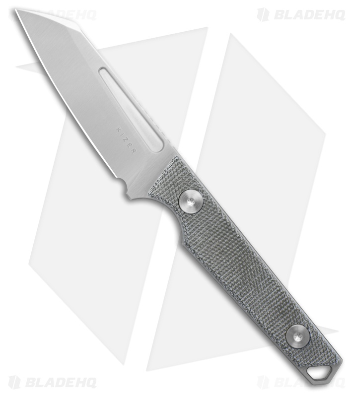 Kizer Phasmids Fixed Blade Knife Black Micarta (2.80" Satin)