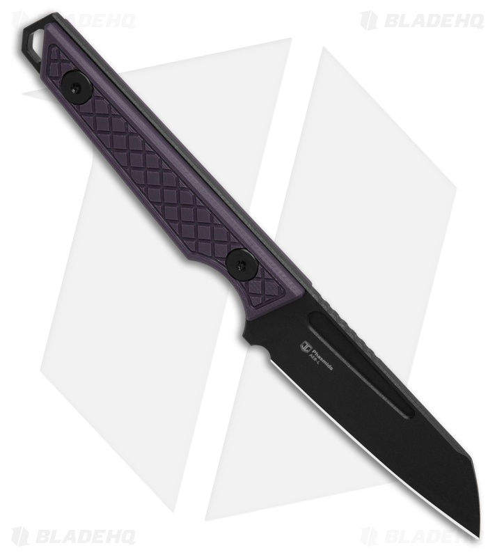 Kizer Phasmids Fixed Blade Knife Purple G-10