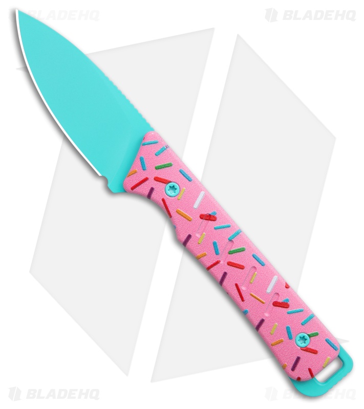 Kizer Whiskey Jack Fixed Blade Knife Dessert Warrior® (2.1" Blue)