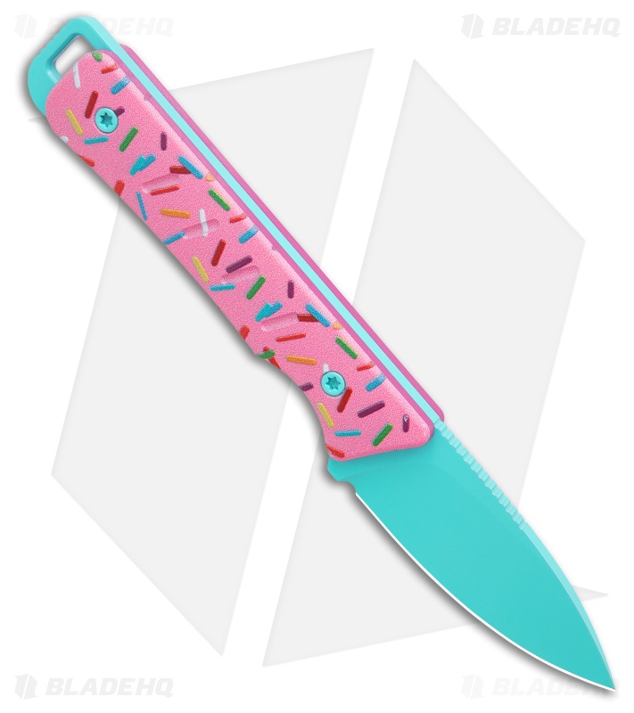 Kizer Whiskey Jack Fixed Blade Knife Dessert Warrior® (2.1" Blue)