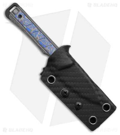 Kizer Whiskey Jack Fixed Blade Knife Norplex UltreX Blue Grey (Black)