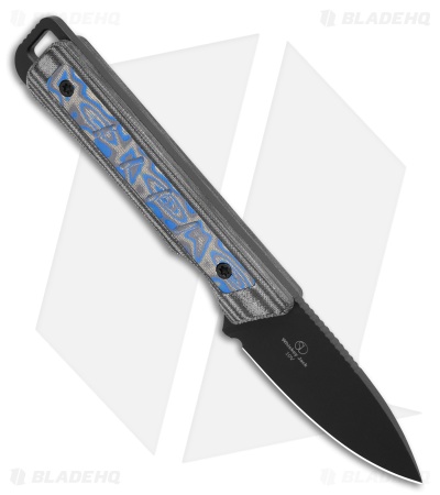 Kizer Whiskey Jack Fixed Blade Knife Norplex UltreX Blue Grey (Black)