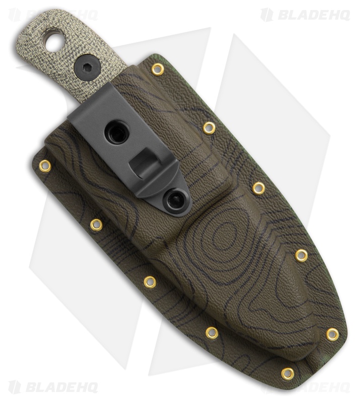 Knives By Nuge Wicket Desert Warrior Knife Green Micarta (2.25" Tan Nitro-V)