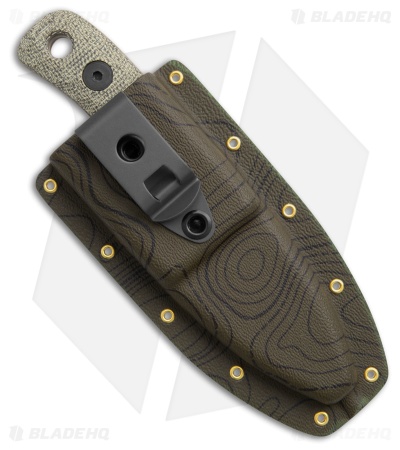 Knives By Nuge Wicket Desert Warrior Knife Green Micarta (2.25" Tan Nitro-V)