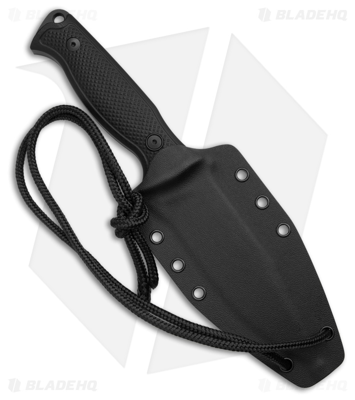 MKM Delta Black G10 Fixed Blade Knife (5" Black)