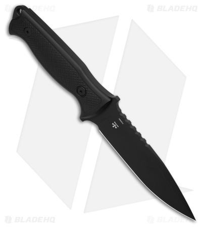 MKM Delta Black G10 Fixed Blade Knife (5" Black)
