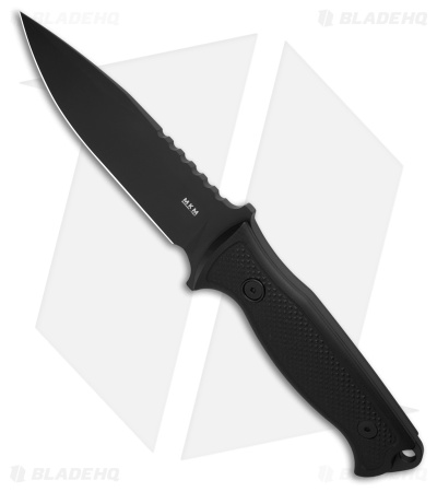 MKM Delta Black G10 Fixed Blade Knife (5" Black)