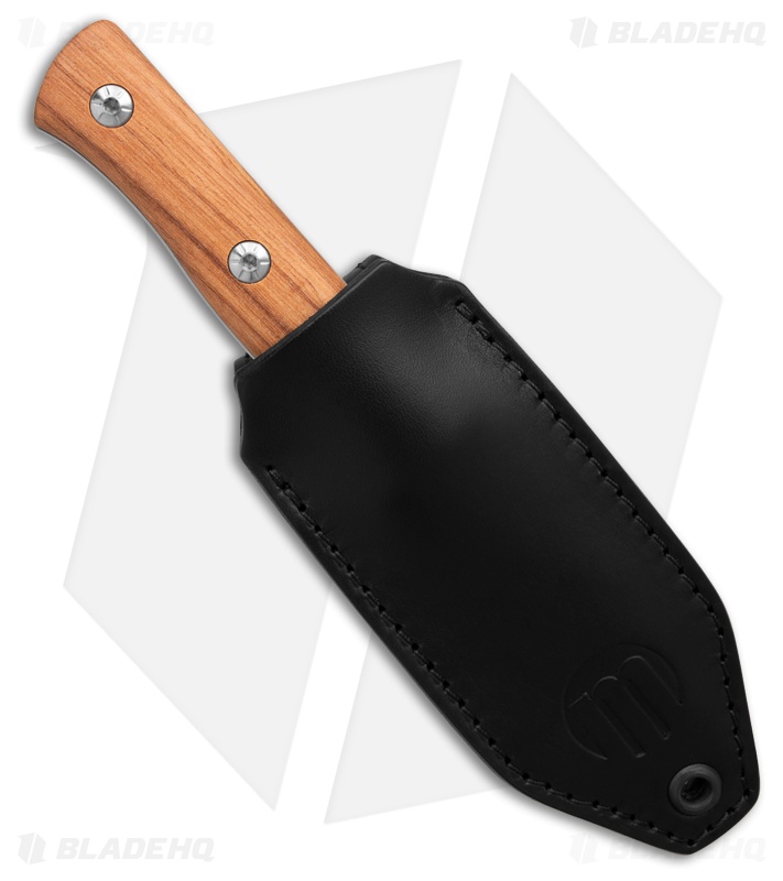Maserin Path Fixed Blade Knife Brown Olive Wood (3.30" Satin)