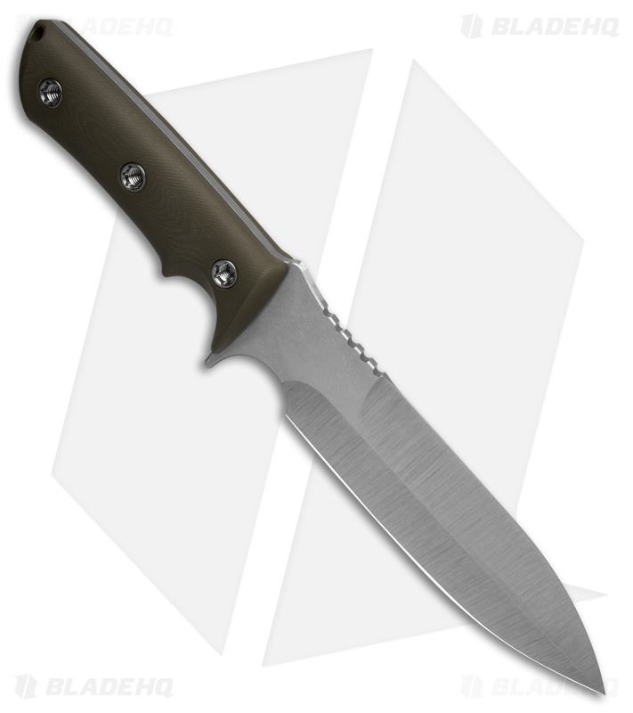 Medford Jungle Fighter Fixed Blade Knife OD Green G-10 (7" SW)