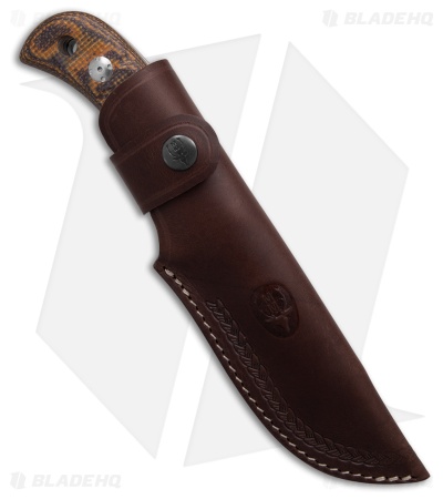 Muela Bisonte 11J Micarta Guthook Fixed Blade Knife (4.37" Satin)