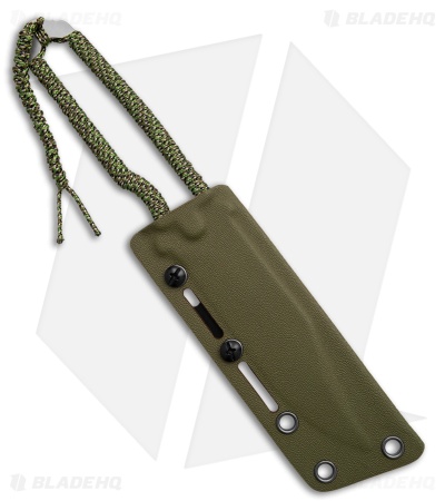 Prometheus Design Werx SPD STS Fixed Blade Knife Cord Wrap/OD Green