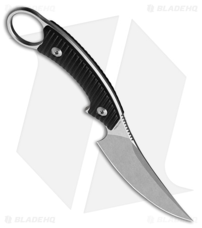 QSP Baby Viper Fixed Blade Knife Black G-10 (2.8" SW)