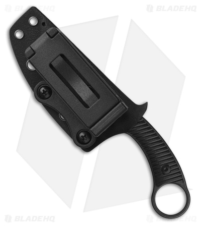 QSP Baby Viper Fixed Blade Knife Black G-10 (2.8" Black SW)