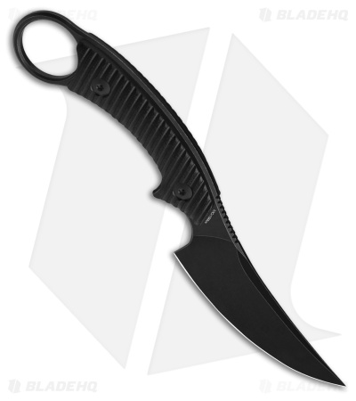 QSP Baby Viper Fixed Blade Knife Black G-10 (2.8" Black SW)
