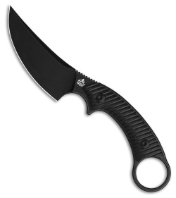 QSP Baby Viper Fixed Blade Knife Black G-10 (2.8" Black SW)