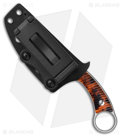 QSP Baby Viper Fixed Blade Knife Tortoise Resin (2.8" SW)