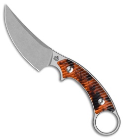 QSP Baby Viper Fixed Blade Knife Tortoise Resin (2.8" SW)