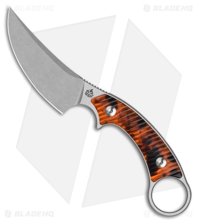 QSP Baby Viper Fixed Blade Knife Tortoise Resin (2.8" SW)