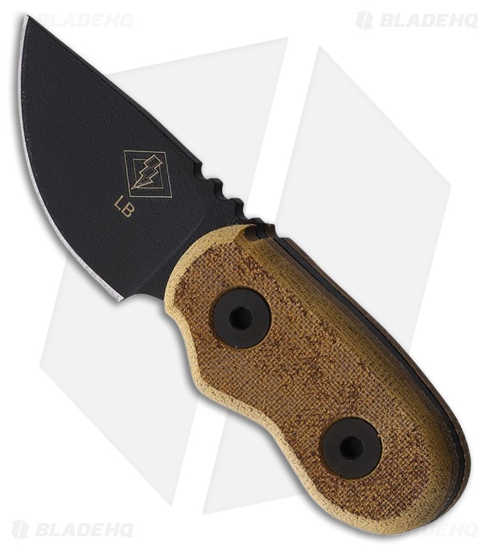 Ranger Knives Little Bird Neck Knife Tan Micarta (1.75" Black)