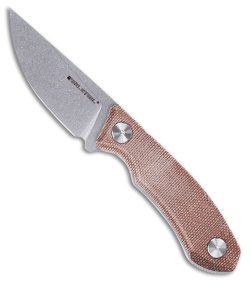 Real Steel Receptor Fixed Blade Knife Natural Micarta (3.2" SW)
