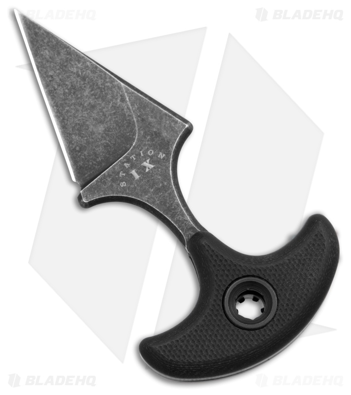 Station IX Cyclop Push Dagger Black G10 (1.50" Black Stonewash)
