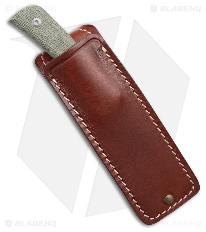 StraightLine EDC Buster Fixed Blade Green Canvas Micarta (2.75" SW) BS-GC