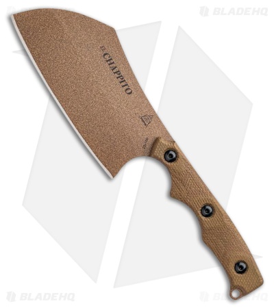 TOPS Knives El Chappito Knife | Green Canvas Micarta | Tan