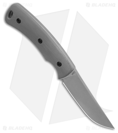 TRM Knives Tagalong Fixed Blade Knife Slate Gray G10 (2.4" SW)