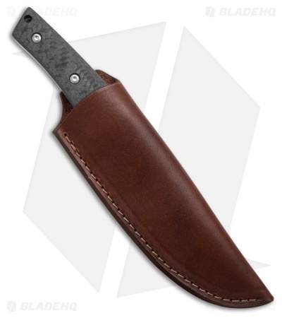 TRM Knivs Red Line Fixed Blade Knife Carbon Fiber (4.8" SW)