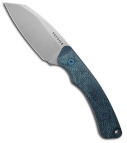 Tactile Knife Co. Redhawk Knife Blue Micarta SW Leather