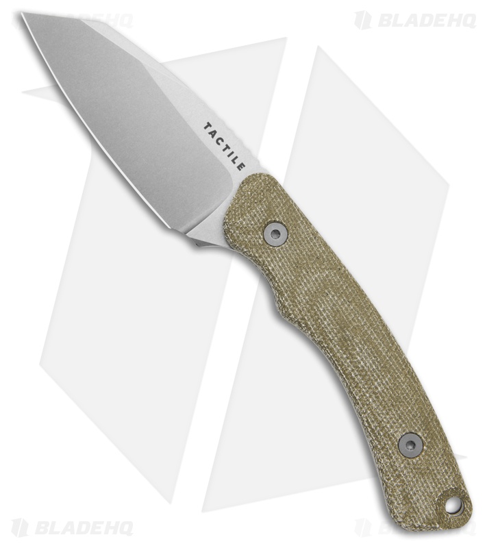 Tactile Knife Co. Redhawk Fixed Blade Knife Green Micarta (3" Tumbled) Kydex
