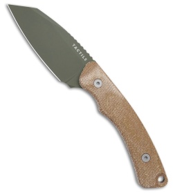 Tactile Knife Co. Redhawk Fixed Blade Knife Natural Micarta (3" Green) Kydex