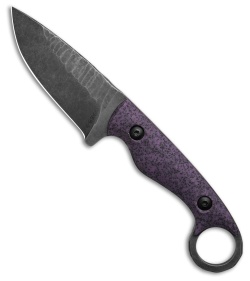 The Wizard Forge Duty Gremlin Fixed Blade Knife Purple Griptec (4&quot; Blk SW) | 231038