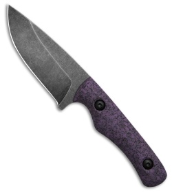 The Wizard Forge Goblin Fixed Blade Knife Purple Griptec (4&quot; Blk SW) | 231041
