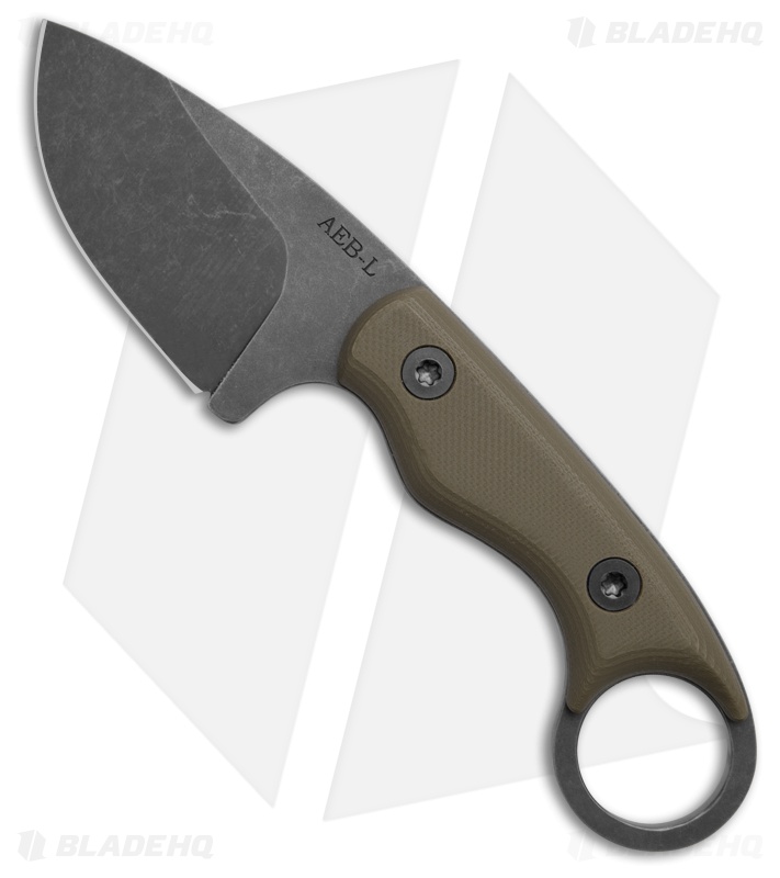 The Wizard Forge Gremlin Fixed Blade Knife OD Green G-10