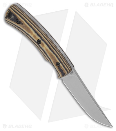 Three Rivers Manufacturing Tagalong Fixed Blade Black/Brown Richlite (2.375" SW)