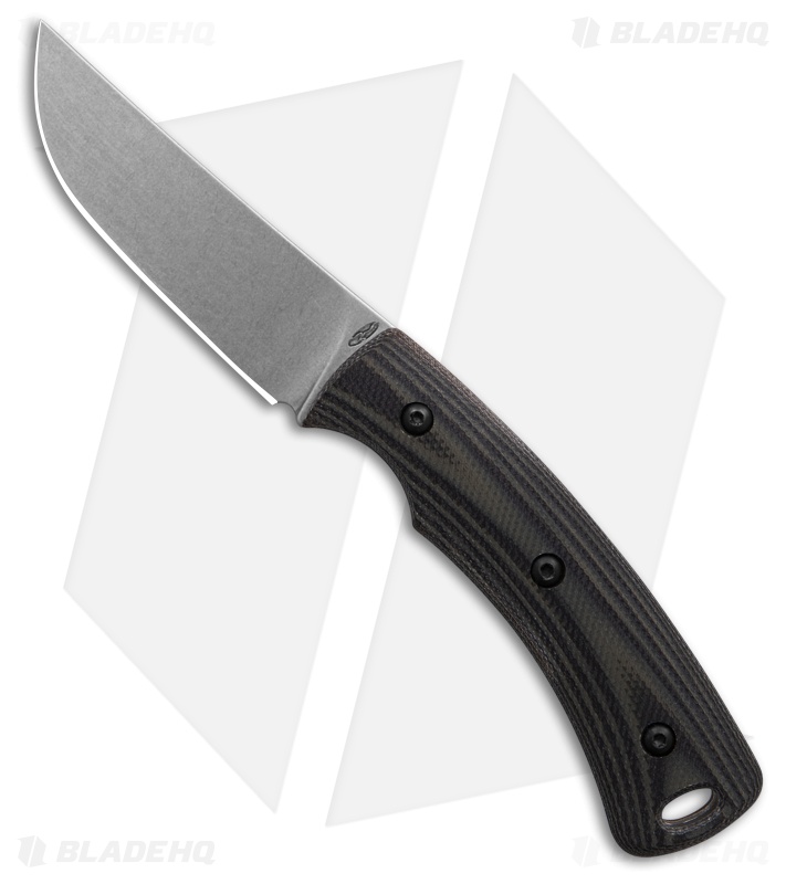 Three Rivers Manufacturing Tagalong Fixed Blade Black/Green G10 (2.375" SW)
