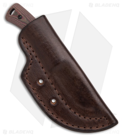 Three Rivers Manufacturing Tagalong Fixed Blade Chocolate/Red Richlite(2.375" SW