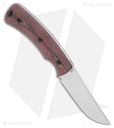 Three Rivers Manufacturing Tagalong Fixed Blade Chocolate/Red Richlite(2.375" SW