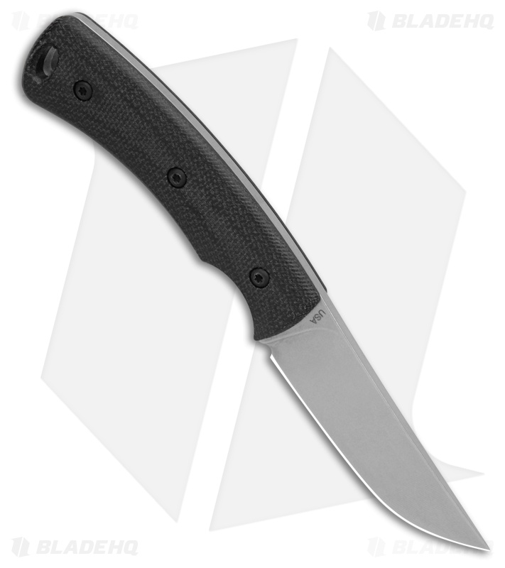 Three Rivers Manufacturing Tagalong Fixed Blade Double Black Micarta (2.375" SW)