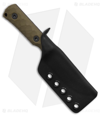 Uinta Knife Company Explorer Fixed Blade Knife OD Green G-10 (2.9" Black)