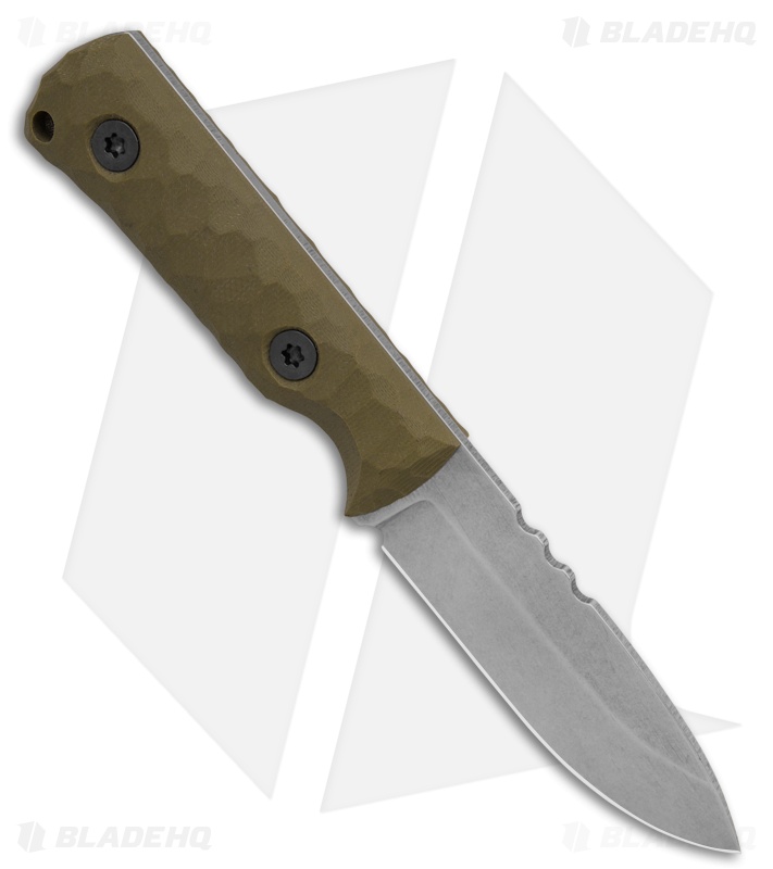 Uinta Knife Company Explorer Fixed Blade Knife OD Green G-10 (2.9" SW)