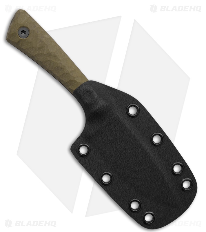 Uinta Knife Company Hunter Fixed Blade Knife OD Green G-10 (3.4" Black)