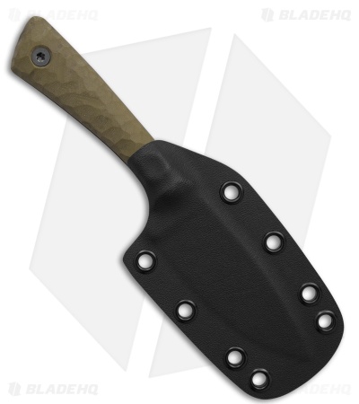 Uinta Knife Company Hunter Fixed Blade Knife OD Green G-10 (3.4" Black)