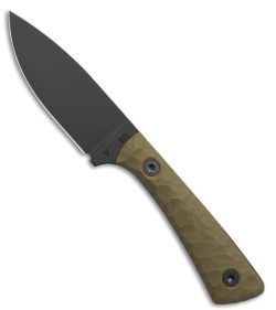 Uinta Knife Company Hunter Fixed Blade Knife OD Green G-10 (3.4" Black)