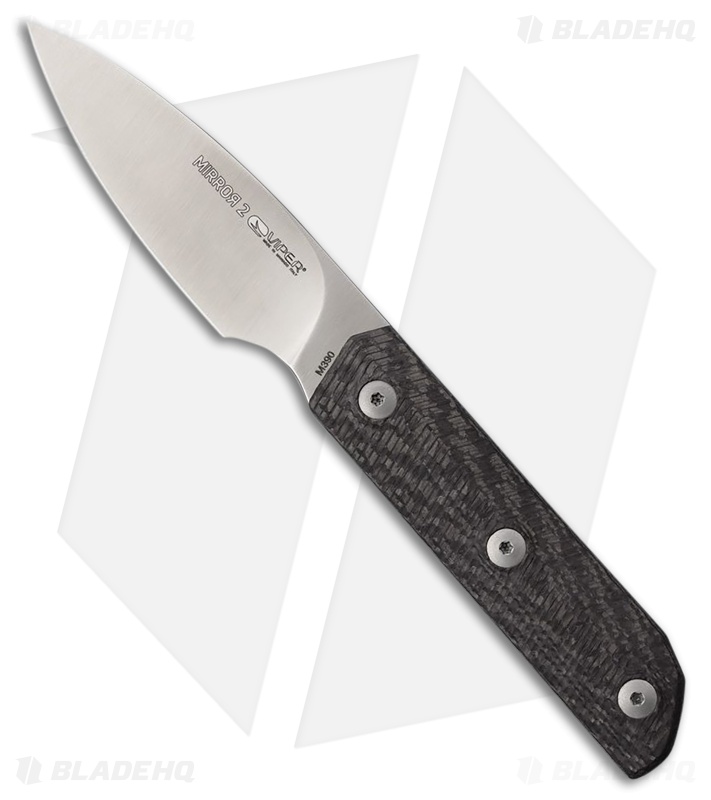 Viper Knives Mirror 2 Fixed Blade Knife Carbon Fiber (2.7" Satin)
