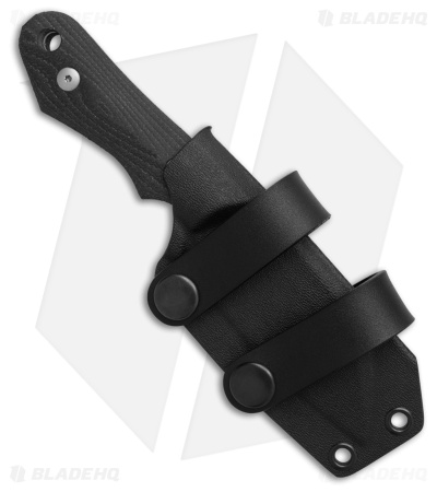 Viper Knives Handy 2 Sheepsfoot Fixed Blade Knife Black SureTouch (3.25" SW)