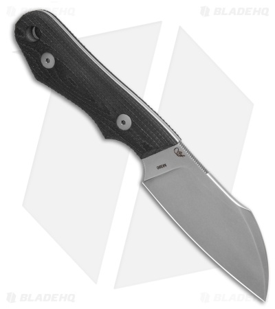 Viper Knives Handy 2 Sheepsfoot Fixed Blade Knife Black SureTouch (3.25" SW)