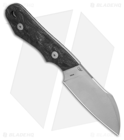 Viper Knives Handy 2 Sheepsfoot Fixed Blade Knife Dark Matter CF (3.25" Satin)